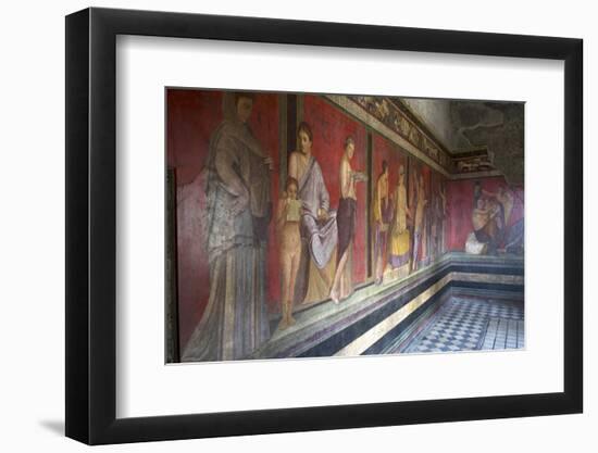 In the Triclinium, Villa Dei Misteri, Pompeii, Campania, Italy-Oliviero Olivieri-Framed Photographic Print