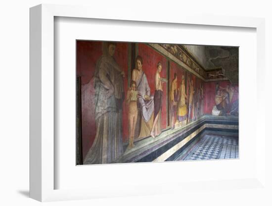 In the Triclinium, Villa Dei Misteri, Pompeii, Campania, Italy-Oliviero Olivieri-Framed Photographic Print