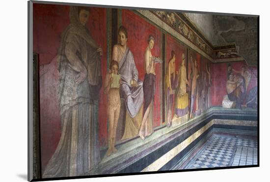 In the Triclinium, Villa Dei Misteri, Pompeii, Campania, Italy-Oliviero Olivieri-Mounted Photographic Print
