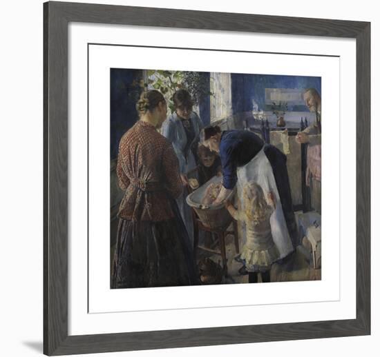 In the Tub, 1889-Christian Krohg-Framed Premium Giclee Print