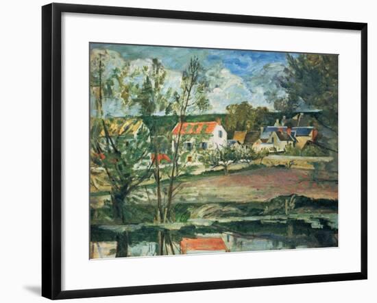 In the Valley of the Oise River , 1873/1875-Paul Cézanne-Framed Giclee Print