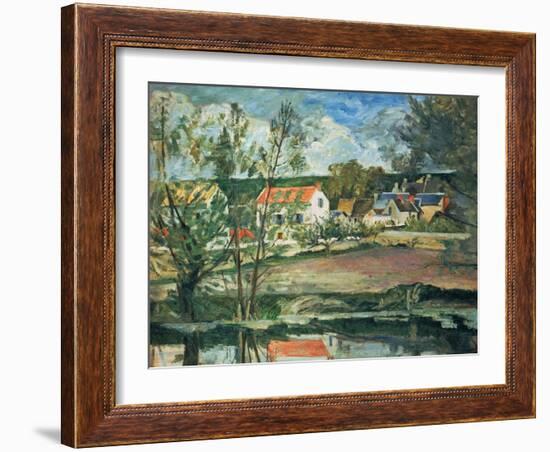 In the Valley of the Oise River , 1873/1875-Paul Cézanne-Framed Giclee Print