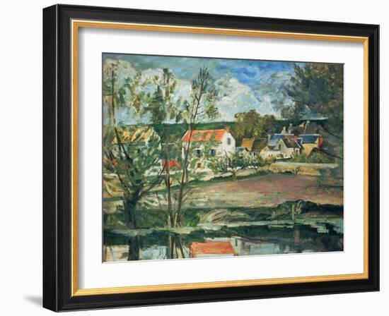 In the Valley of the Oise River , 1873/1875-Paul Cézanne-Framed Giclee Print