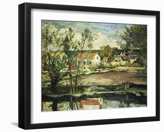 In the Valley of the Oise-Paul Cézanne-Framed Giclee Print