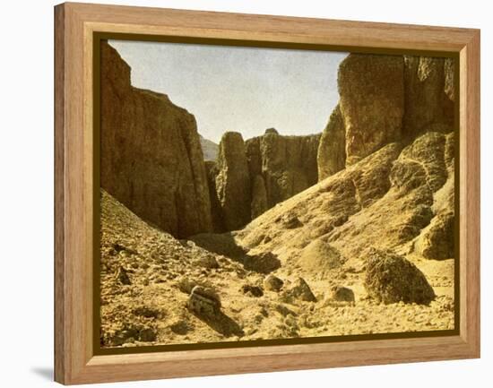 In the valley of the royal tombs, Egypt-English Photographer-Framed Premier Image Canvas