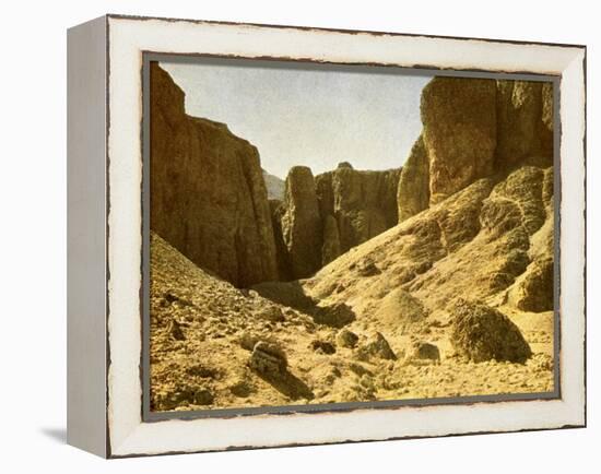 In the valley of the royal tombs, Egypt-English Photographer-Framed Premier Image Canvas