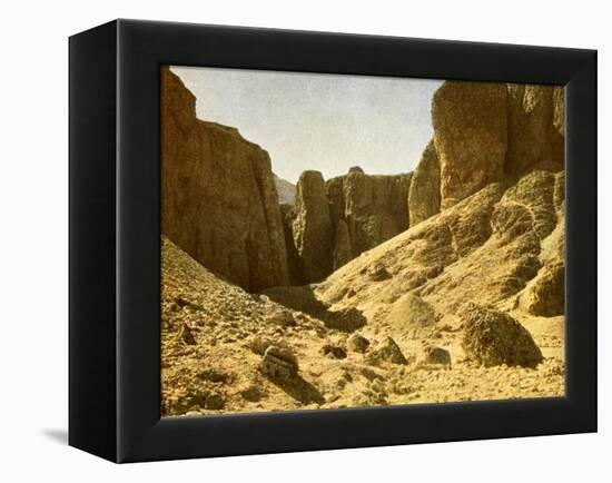 In the valley of the royal tombs, Egypt-English Photographer-Framed Premier Image Canvas