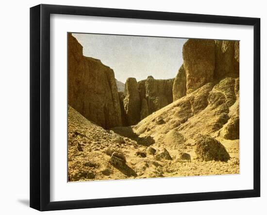 In the valley of the royal tombs, Egypt-English Photographer-Framed Giclee Print