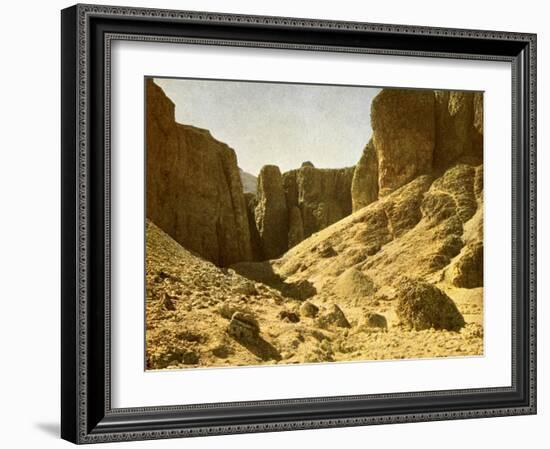 In the valley of the royal tombs, Egypt-English Photographer-Framed Giclee Print