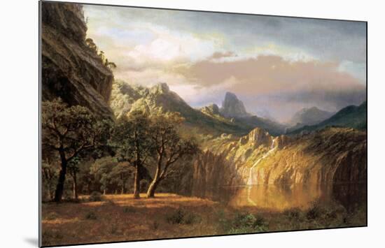 In the Valley-Albert Bierstadt-Mounted Art Print