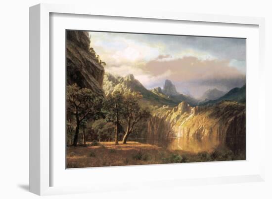 In the Valley-Albert Bierstadt-Framed Art Print