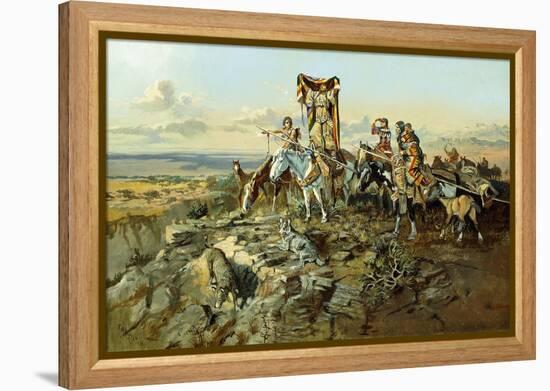 In the Wake of the Hunters, 1896-Charles Marion Russell-Framed Premier Image Canvas