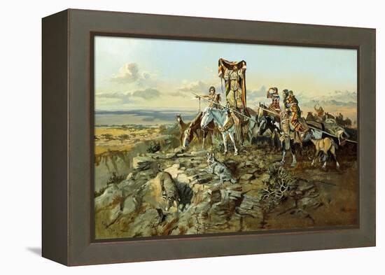 In the Wake of the Hunters, 1896-Charles Marion Russell-Framed Premier Image Canvas