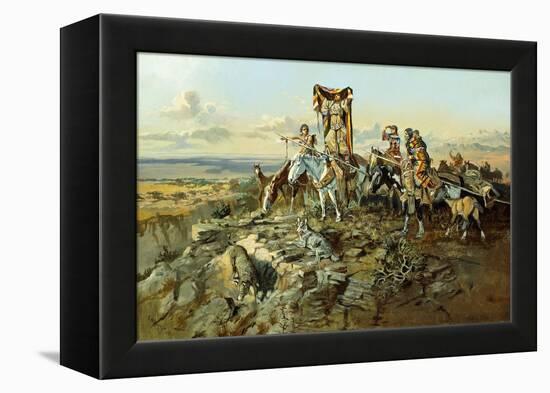 In the Wake of the Hunters, 1896-Charles Marion Russell-Framed Premier Image Canvas