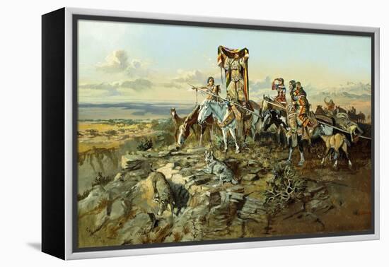 In the Wake of the Hunters, 1896-Charles Marion Russell-Framed Premier Image Canvas