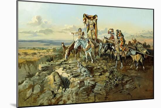 In the Wake of the Hunters, 1896-Charles Marion Russell-Mounted Giclee Print