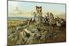 In the Wake of the Hunters, 1896-Charles Marion Russell-Mounted Giclee Print