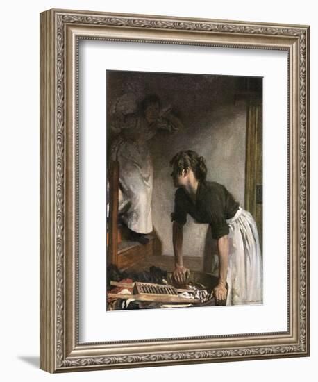 In the Wash-House-William Orpen-Framed Art Print