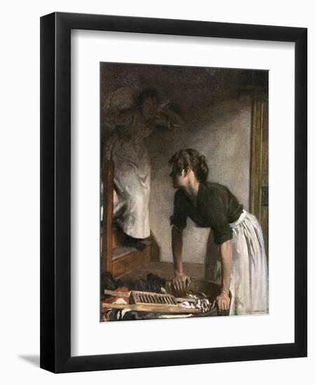 In the Wash-House-William Orpen-Framed Art Print