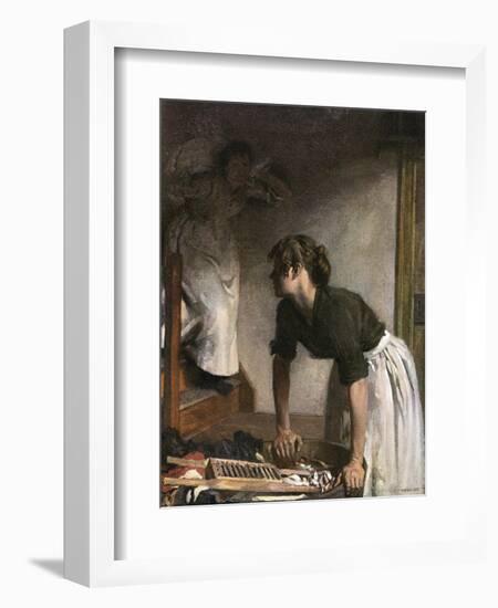 In the Wash-House-William Orpen-Framed Art Print