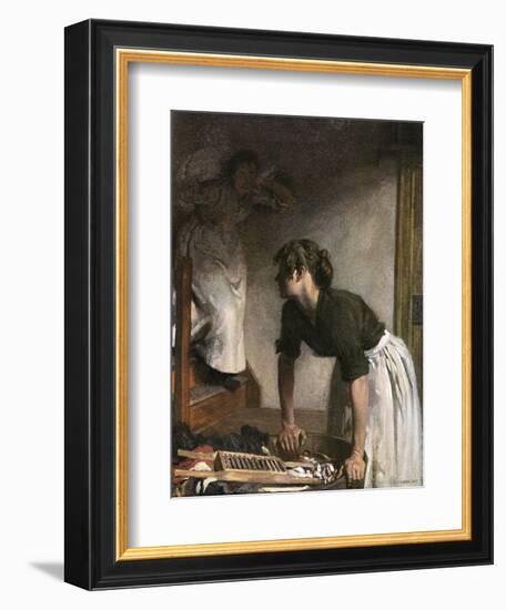 In the Wash-House-William Orpen-Framed Art Print