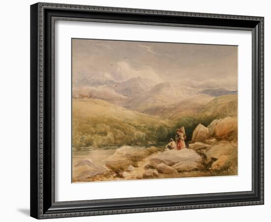 In the Welsh Hills-David Cox-Framed Giclee Print