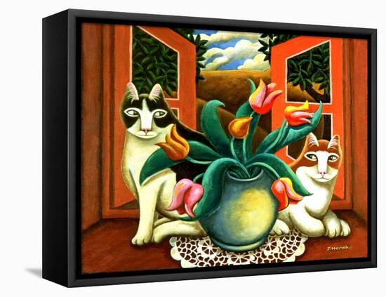 In the Window-Jerzy Marek-Framed Premier Image Canvas