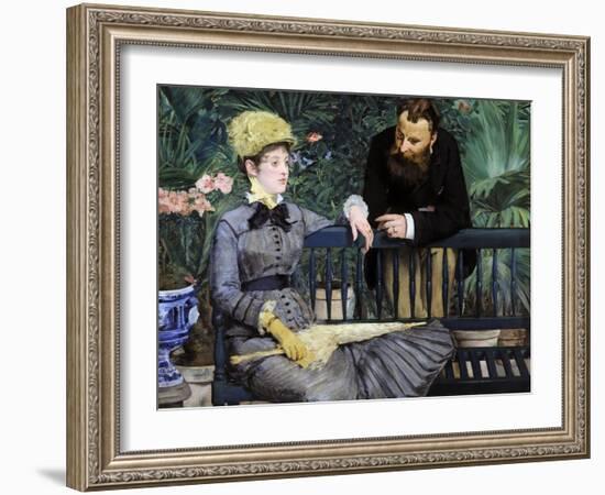 In the Winter Garden, 1879-Edouard Manet-Framed Giclee Print