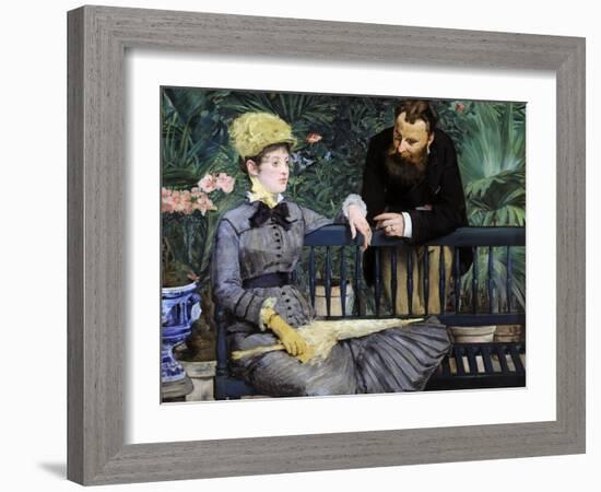 In the Winter Garden, 1879-Edouard Manet-Framed Giclee Print