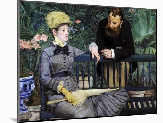 In the Winter Garden, 1879-Edouard Manet-Mounted Giclee Print