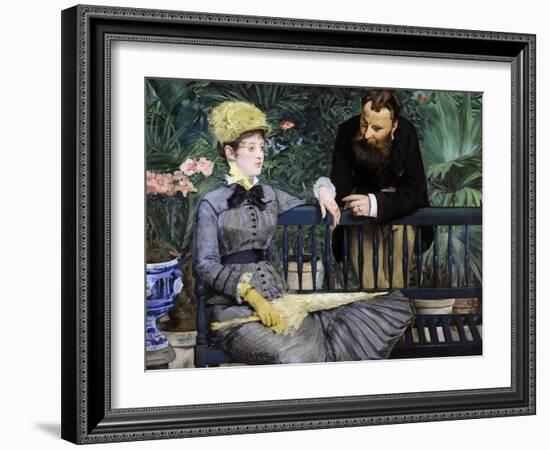 In the Winter Garden, 1879-Edouard Manet-Framed Giclee Print