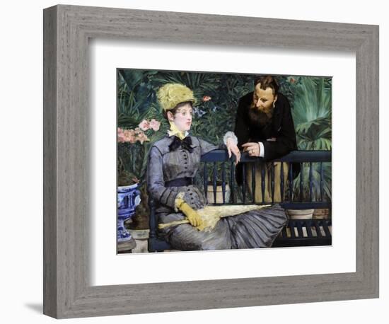 In the Winter Garden, 1879-Edouard Manet-Framed Giclee Print