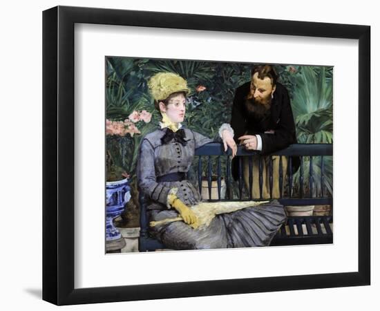 In the Winter Garden, 1879-Edouard Manet-Framed Giclee Print