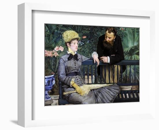 In the Winter Garden, 1879-Edouard Manet-Framed Giclee Print