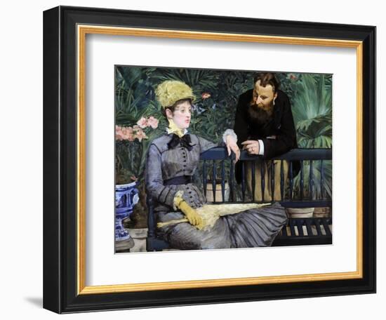 In the Winter Garden, 1879-Edouard Manet-Framed Giclee Print