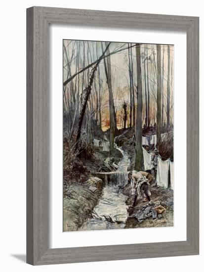 In the Wood of Roucy (Aisn), 15 April 1917-Francois Flameng-Framed Giclee Print