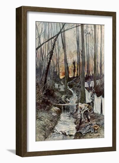 In the Wood of Roucy (Aisn), 15 April 1917-Francois Flameng-Framed Giclee Print