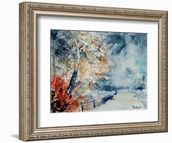 in the wood watercolor-Pol Ledent-Framed Art Print