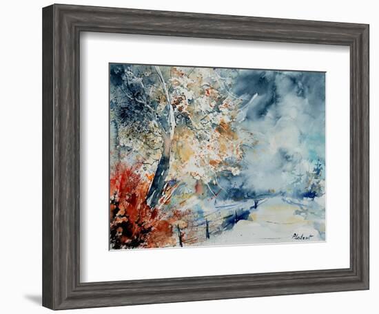 in the wood watercolor-Pol Ledent-Framed Art Print