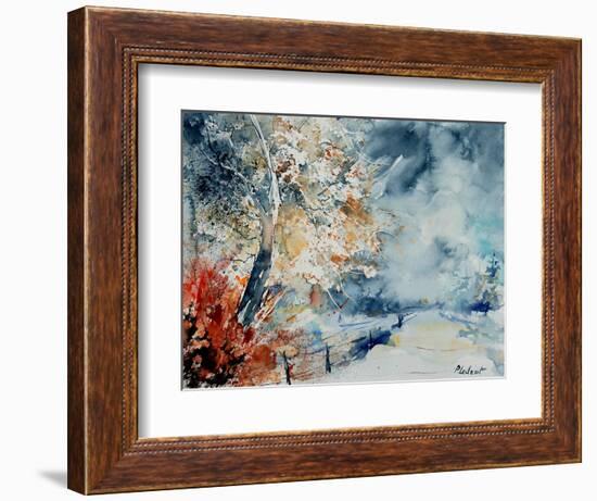 in the wood watercolor-Pol Ledent-Framed Art Print