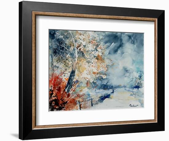 in the wood watercolor-Pol Ledent-Framed Art Print