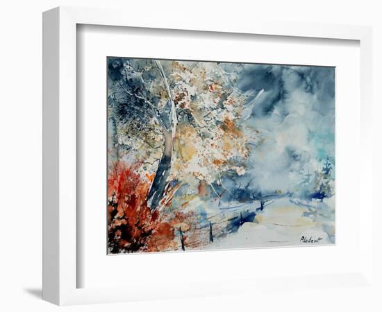 in the wood watercolor-Pol Ledent-Framed Art Print