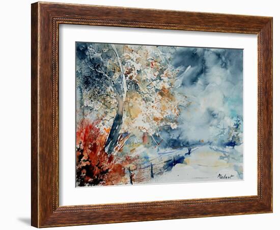 in the wood watercolor-Pol Ledent-Framed Art Print