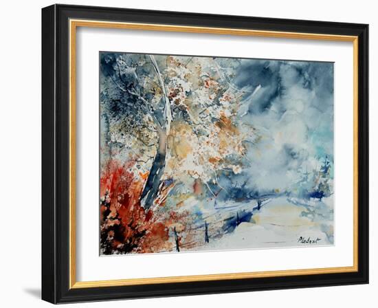 in the wood watercolor-Pol Ledent-Framed Art Print