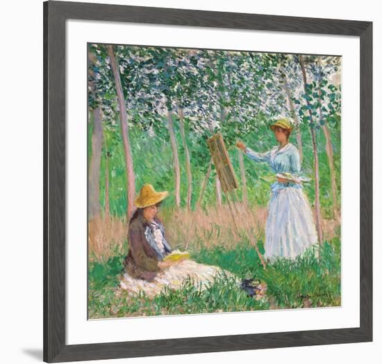 In the Woods at Giverny, 1887-Claude Monet-Framed Premium Giclee Print