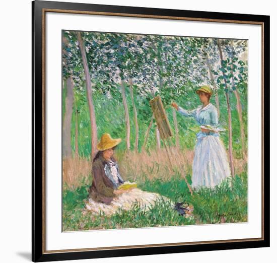 In the Woods at Giverny, 1887-Claude Monet-Framed Premium Giclee Print