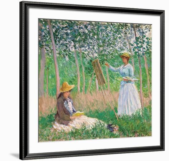 In the Woods at Giverny, 1887-Claude Monet-Framed Premium Giclee Print