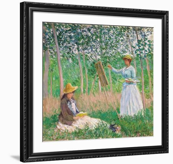 In the Woods at Giverny, 1887-Claude Monet-Framed Premium Giclee Print