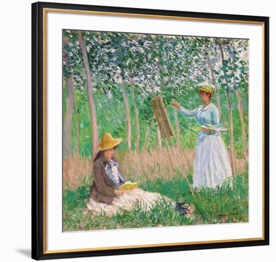 In the Woods at Giverny, 1887-Claude Monet-Framed Premium Giclee Print