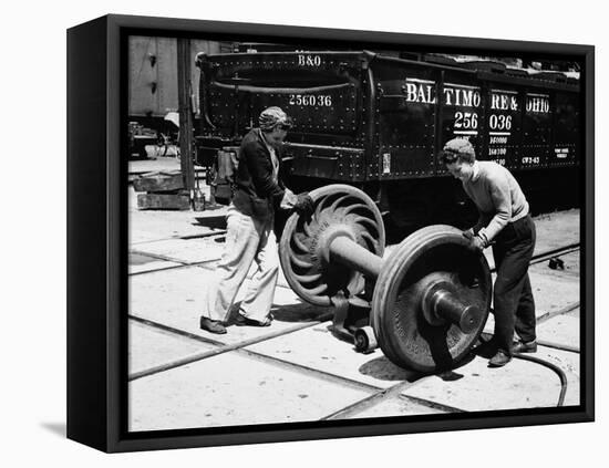 In the Yard-null-Framed Premier Image Canvas